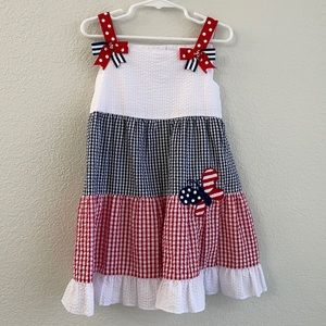 Patriotic summer dress.